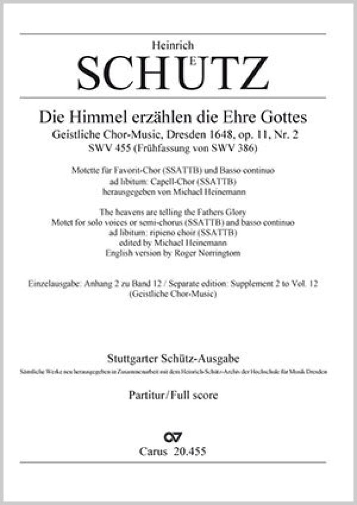 Die Himmel erzählen die Ehre Gottes